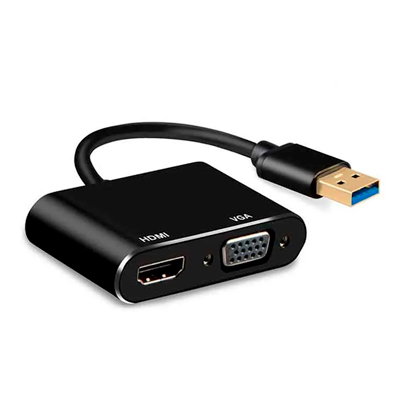 CONVERTIDOR USB A HDMI - VGA ETR-1327G