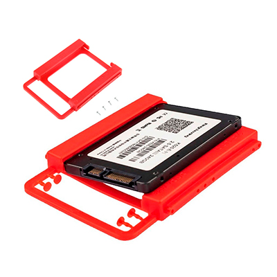 ADAPTADOR DE DISCO SSD O HDD 2.5 A 3.5 PLASTICO PARA PC