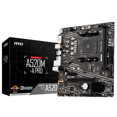 MOTHER BOARD MSI A520M-A PRO + IVA