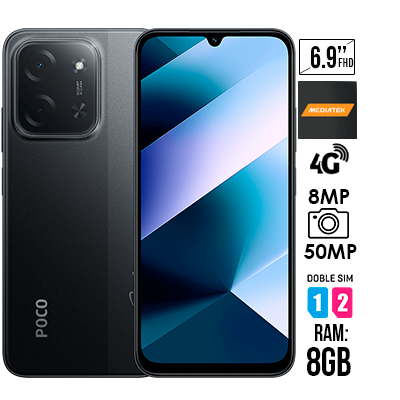 CELULAR XIAOMI POCO C85 NEGRO 256GB