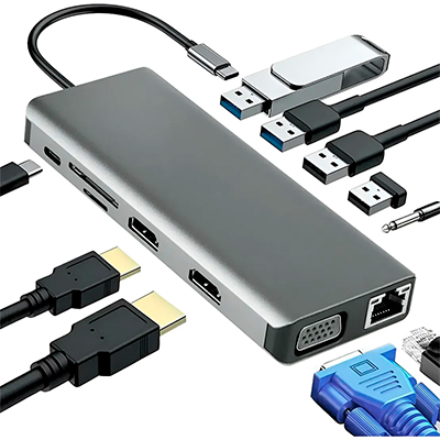 CONVERTIDOR TIPO-C 12 EN 1 DE GIGA REAL