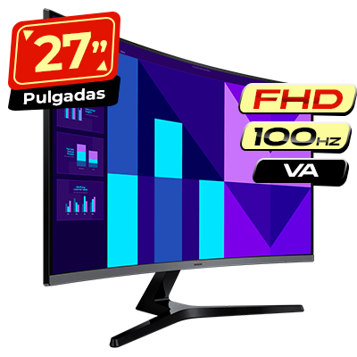 MONITOR SAMSUNG CURVO 27 LS27D390GANXZA GAMING FHD HDMI - VGA