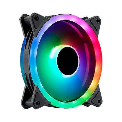 VENTILADOR GAMER RGB 12CM 4 PINES