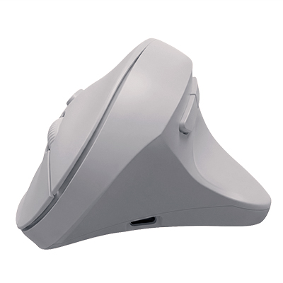 MOUSE VERTICAL INALAMBRICO RECARGABLE R11 ETR-1650G-7 GRIS