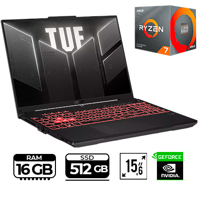 PORTÁTIL ASUS TUF GAMING A16 FA607NUQ-RL014 RYZEN 7