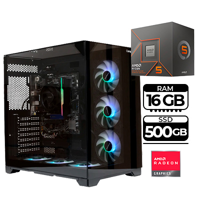 TORRE GAMER COMPUMAX HALCON SERIES PRISMA RYZEN 5